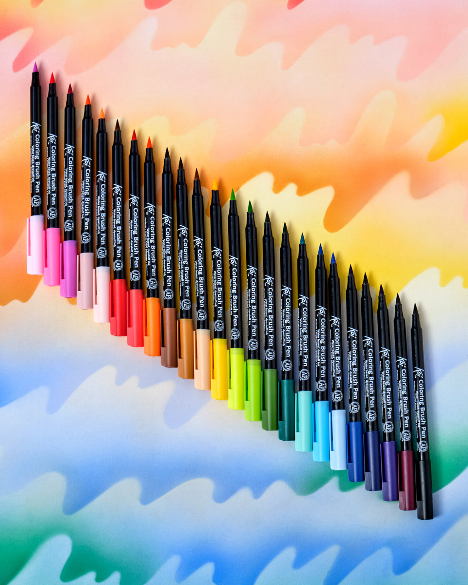 Koi Coloring Brush Pen Sets – Rileystreet Art Supply
