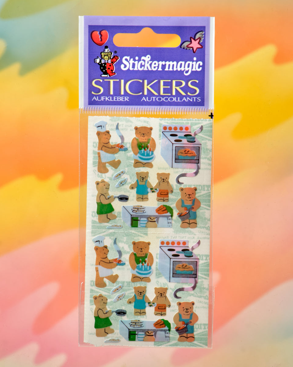Pearlie Stickers - Micro Teddy Kitchen – Crush