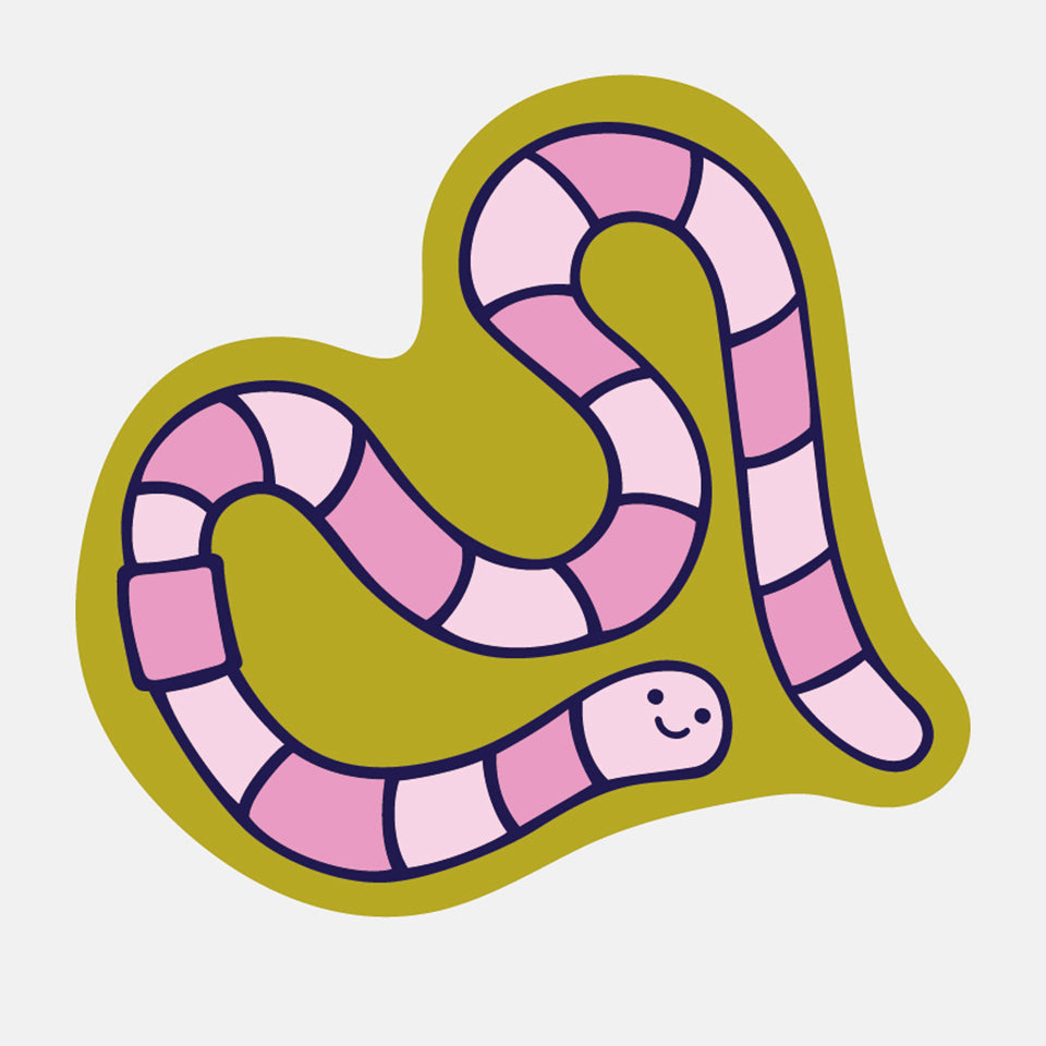 Worm Sticker – Crush