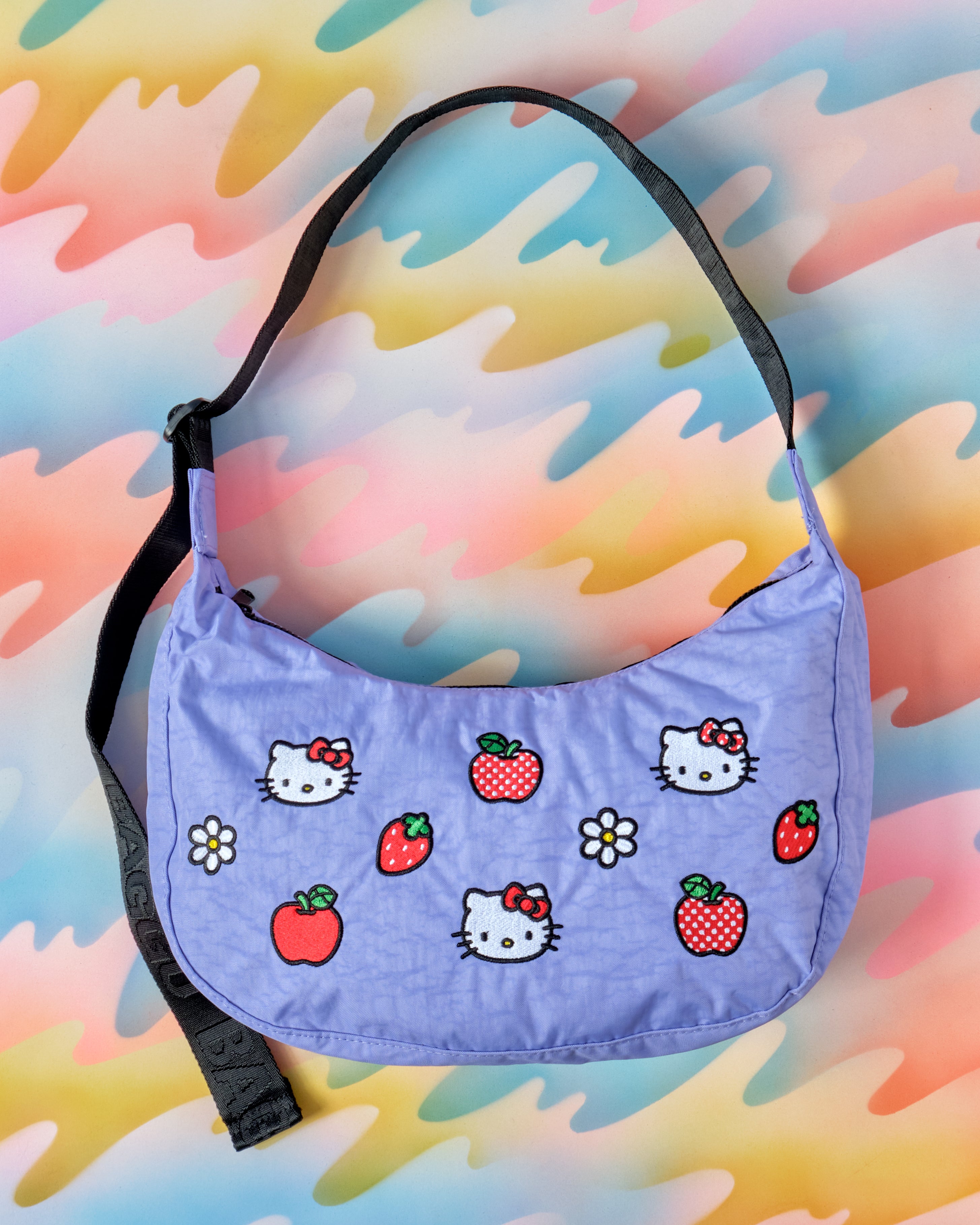 Hello Kitty Medium Nylon Crescent Bag