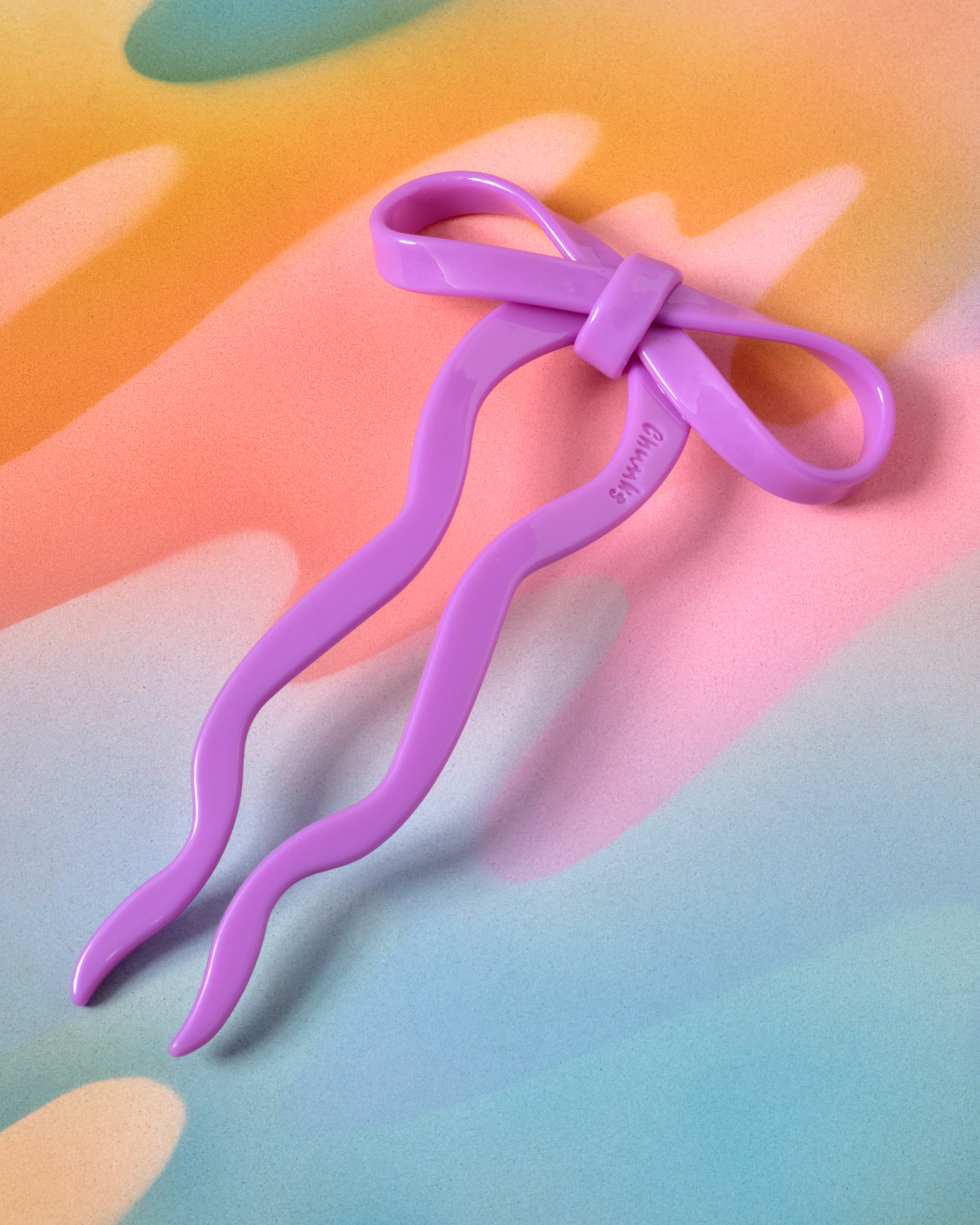 Large Bow Hairpin - Orchid – Crush