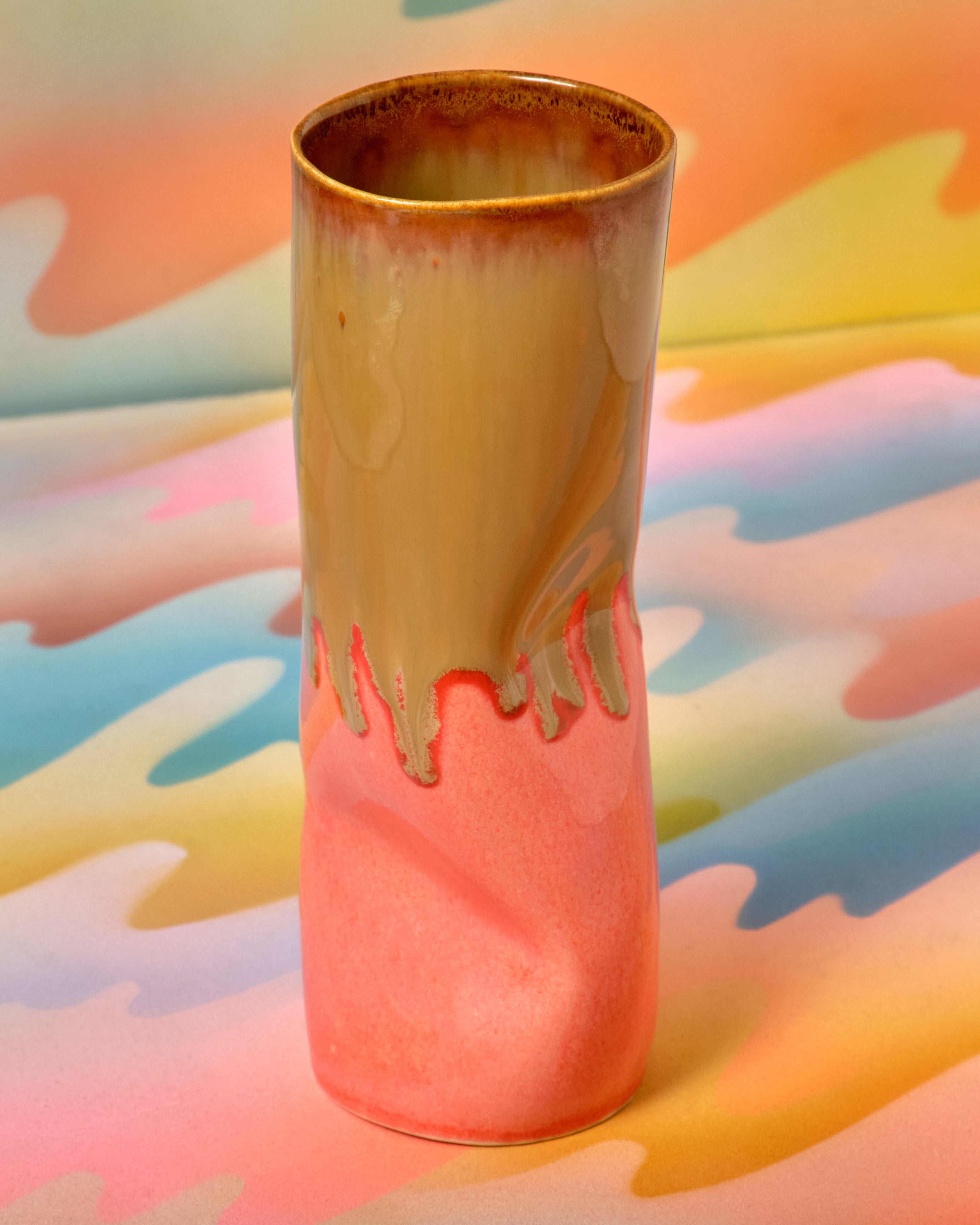 Distorted Vase Cylinder Vase Distortion - Desert – Crush