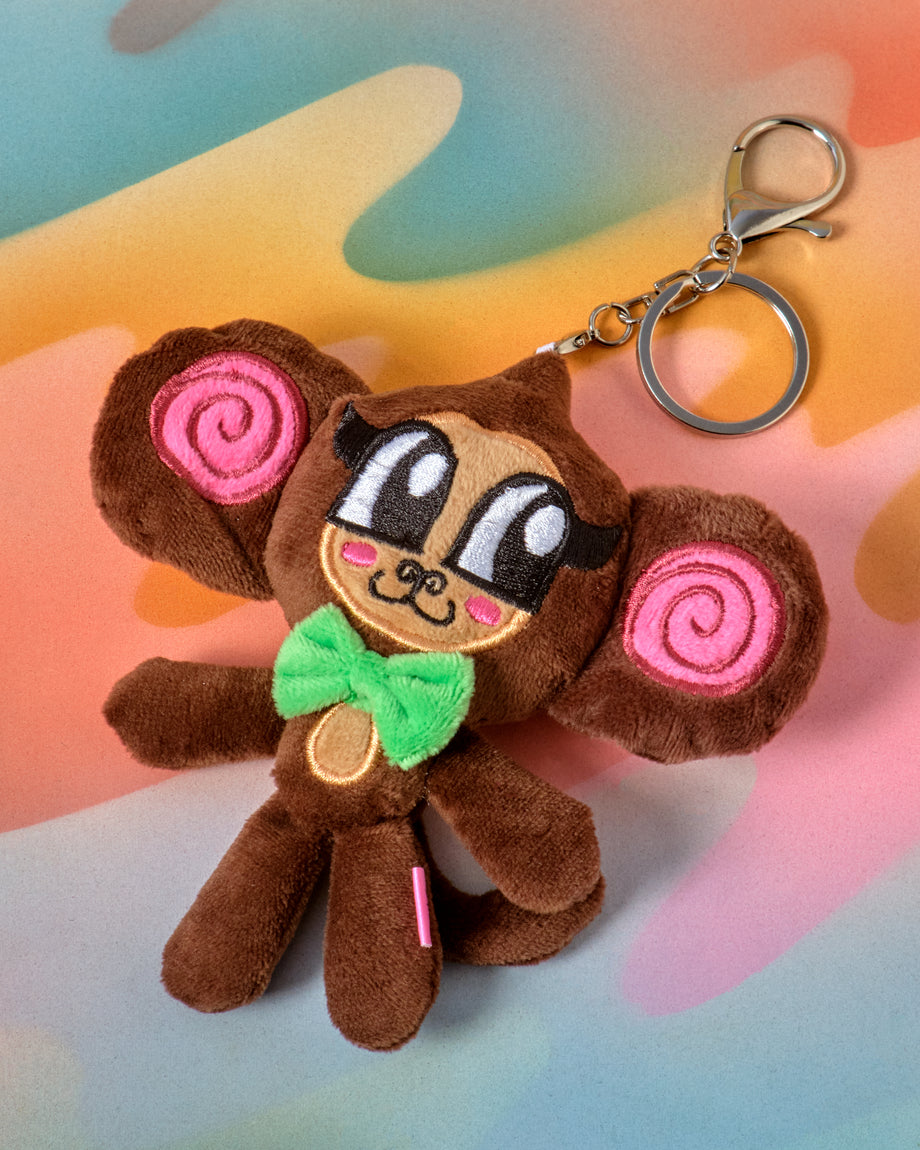 Monkey Plush Keychain – Crush