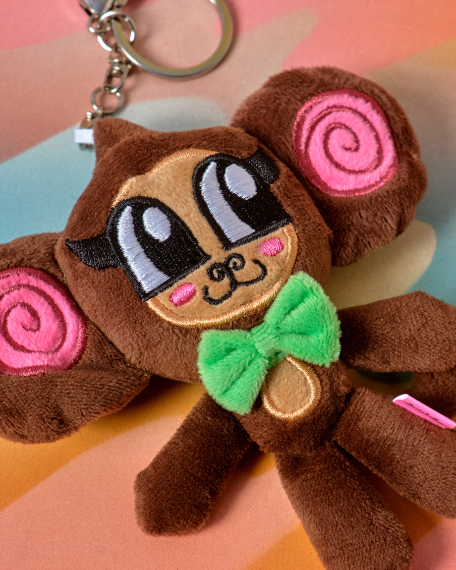 Monkey Plush Keychain – Crush
