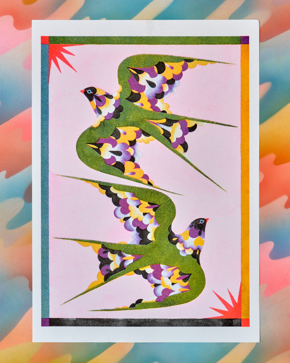 Lou Benesch - Dance Riso Print – Crush