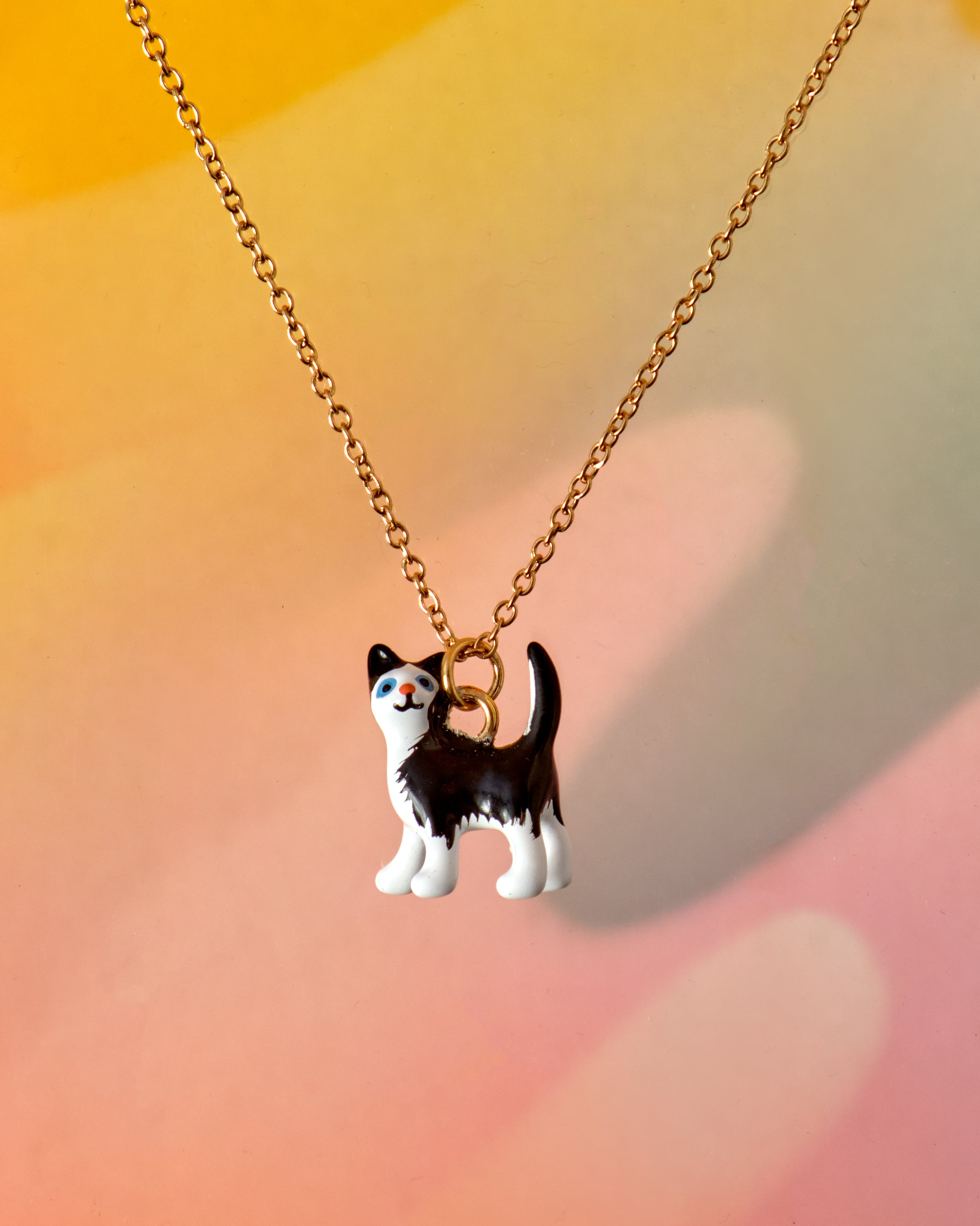 Tuxedo Cat Necklace – Crush Tuxedo Cat Necklace – Crush
