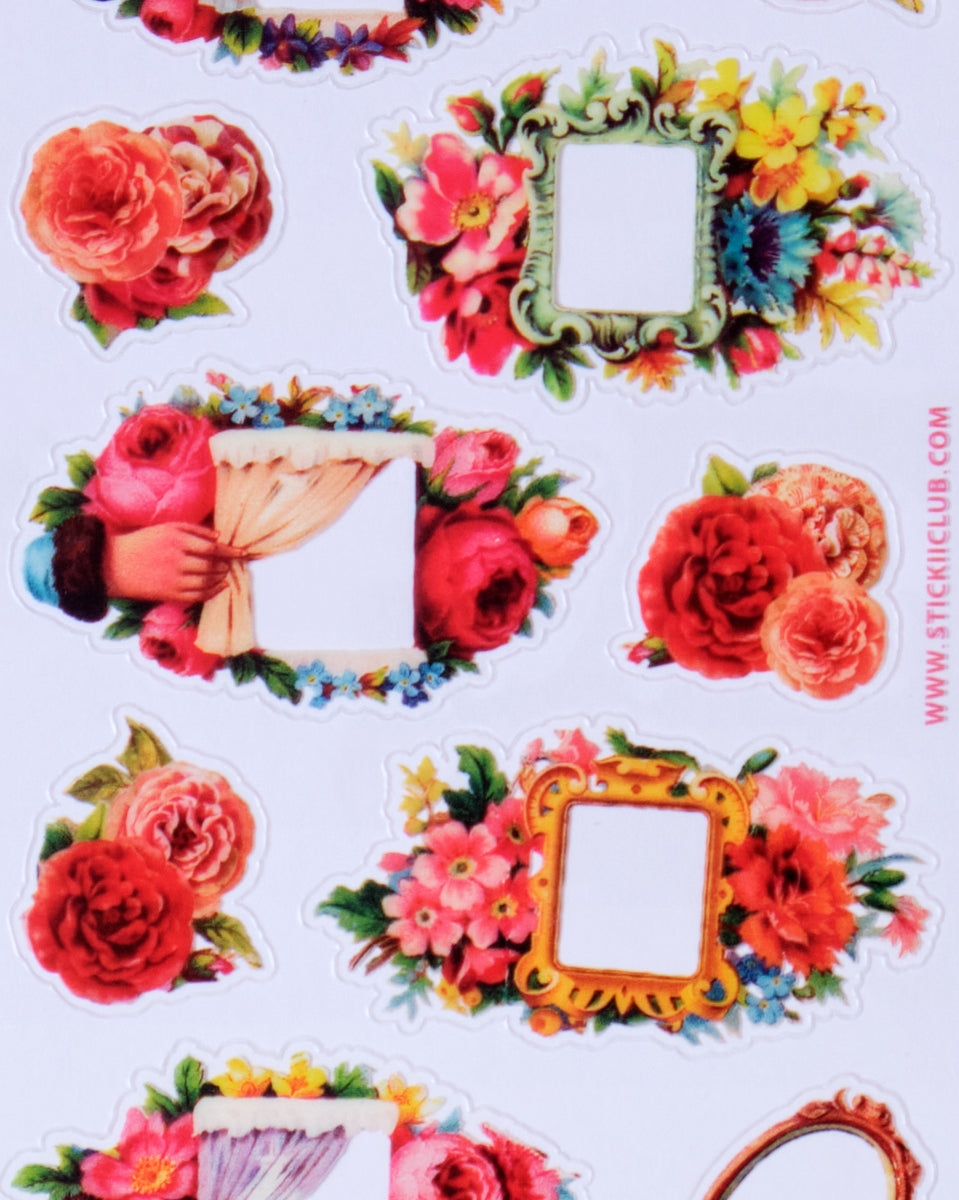 Flower Frames Stickers – Crush