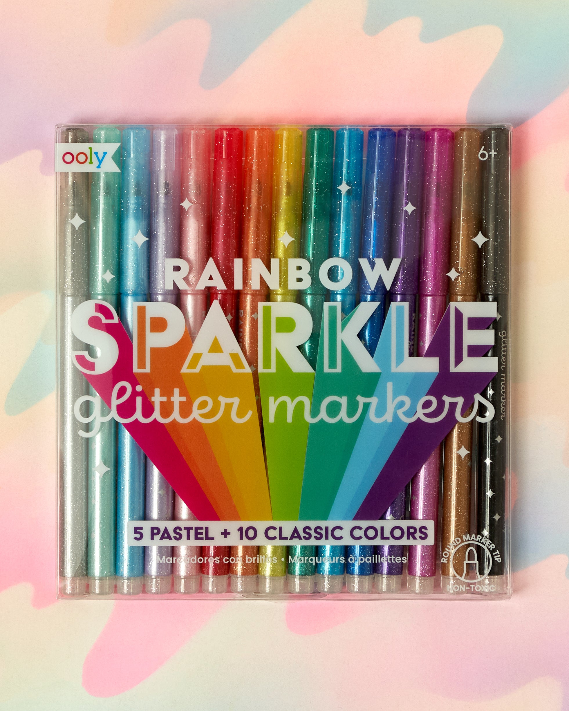Ooly Rainbow Sparkle Glitter Marker Set of 15