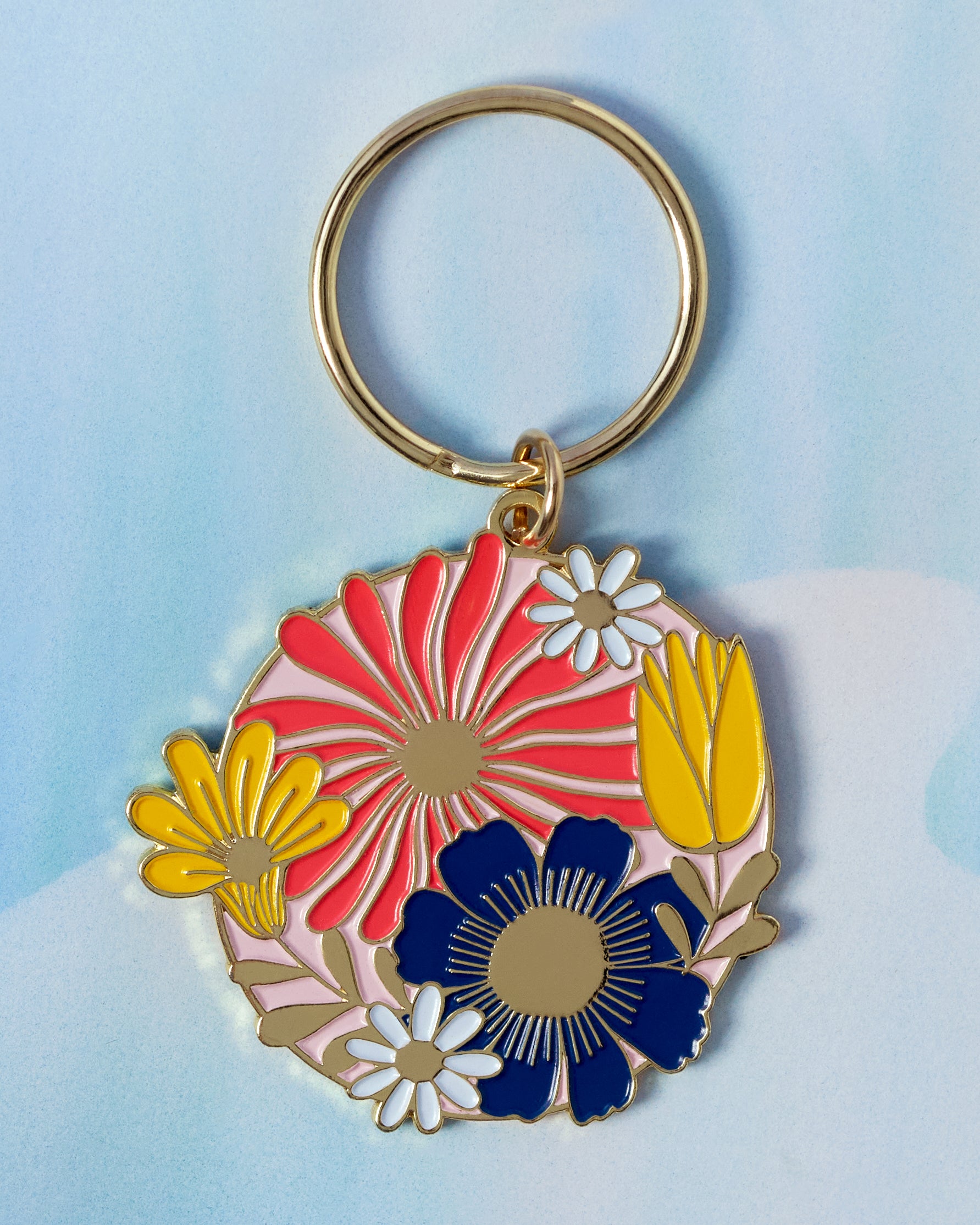 Cottage Floral Keychain – Crush