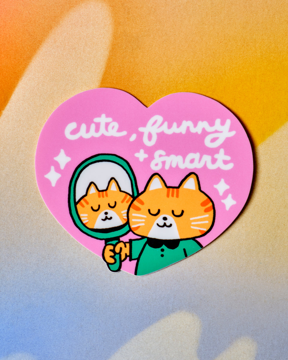Cute Funny Smart Sticker – Crush