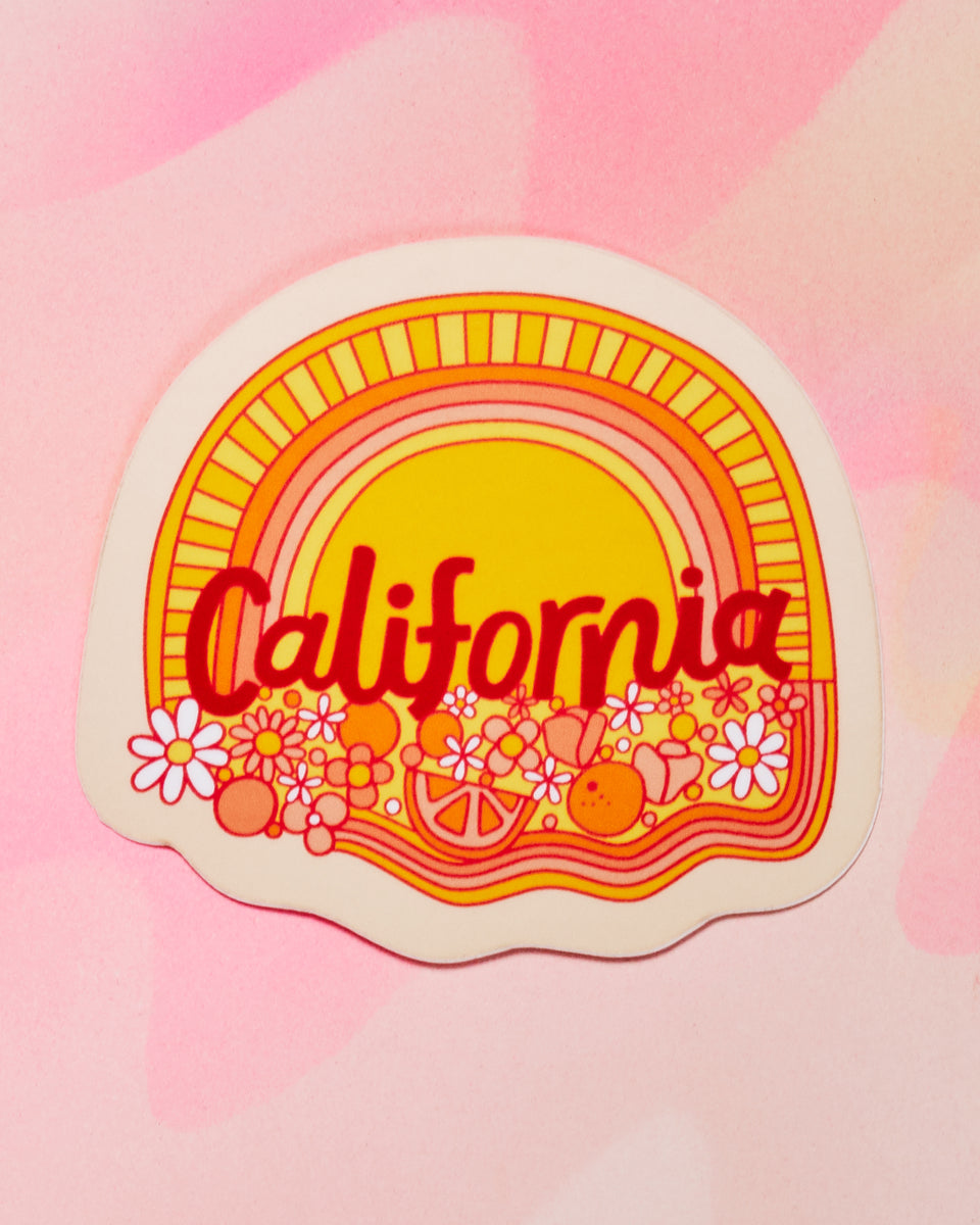 Cali Floral Single Sticker – Crush