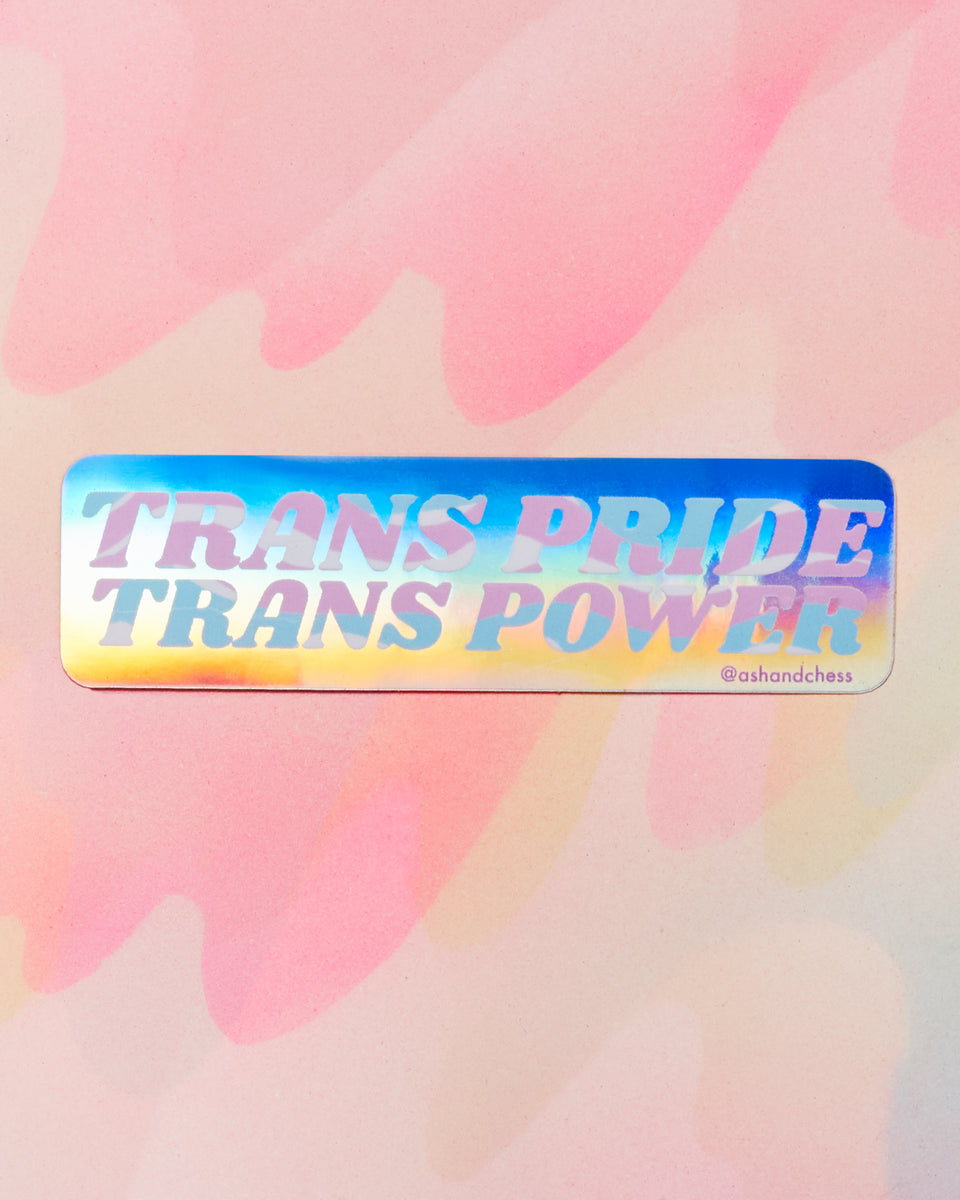 Trans Power Trans Pride Sticker – Crush