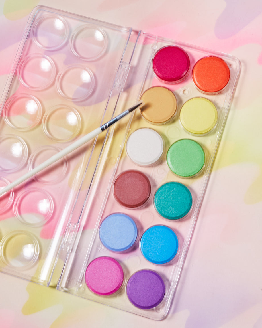 Chroma Blends Neon Watercolor Paint Set - 12 Colors - OOLY