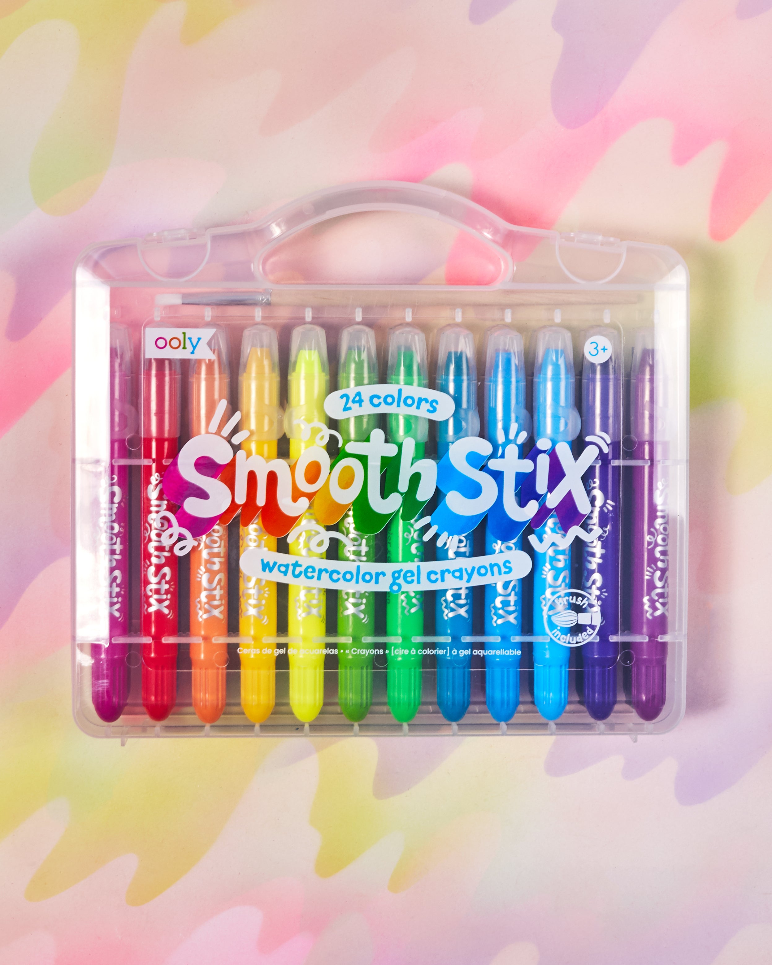 Watercolor Pastel Crayon Set  Vibrant 12/24 Color Water-based Crayons –  CHL-STORE