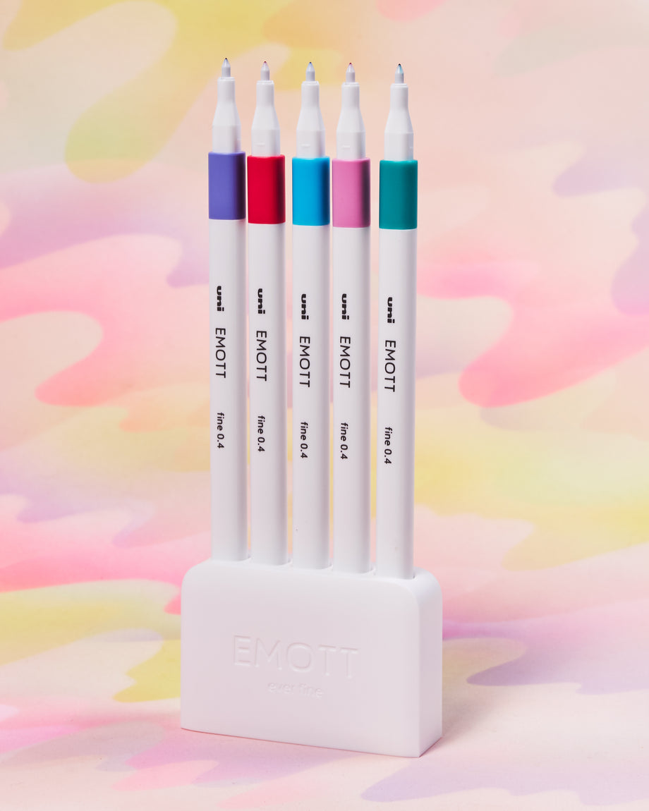 EMOTT 0.4mm Fineliner Pen Set of 5 - #2