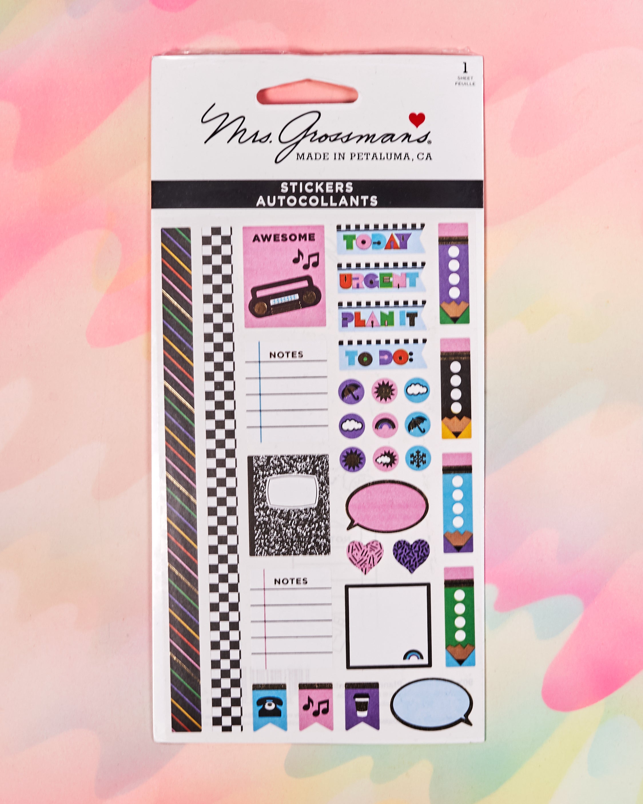 90s Throwback Planner Accent Stickers