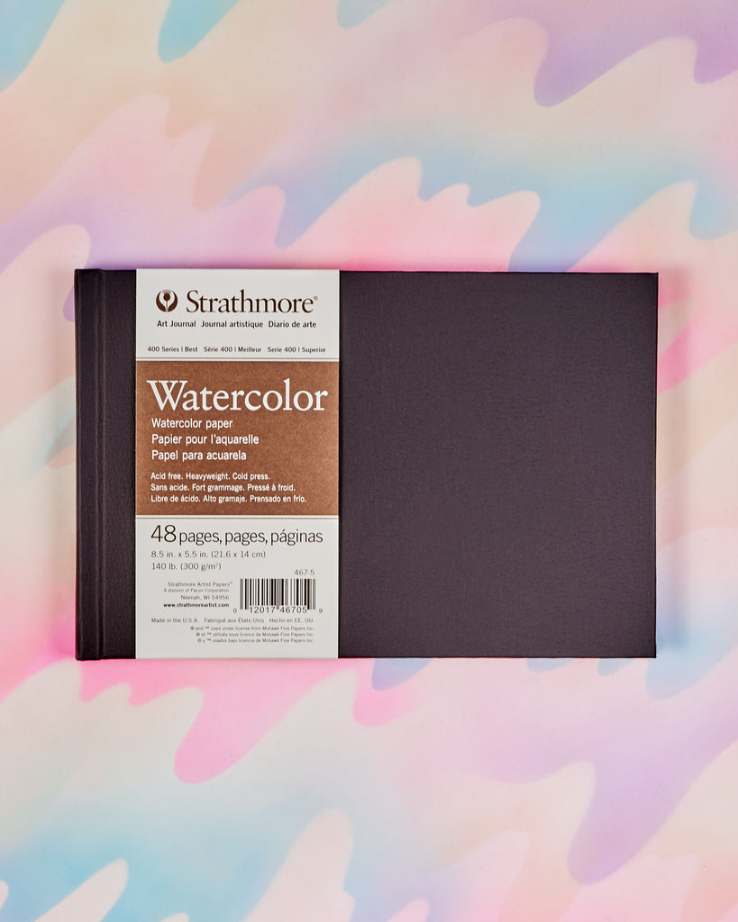 Small Watercolor Sketch Pad 5.5in x 8.5in 48 Sheets