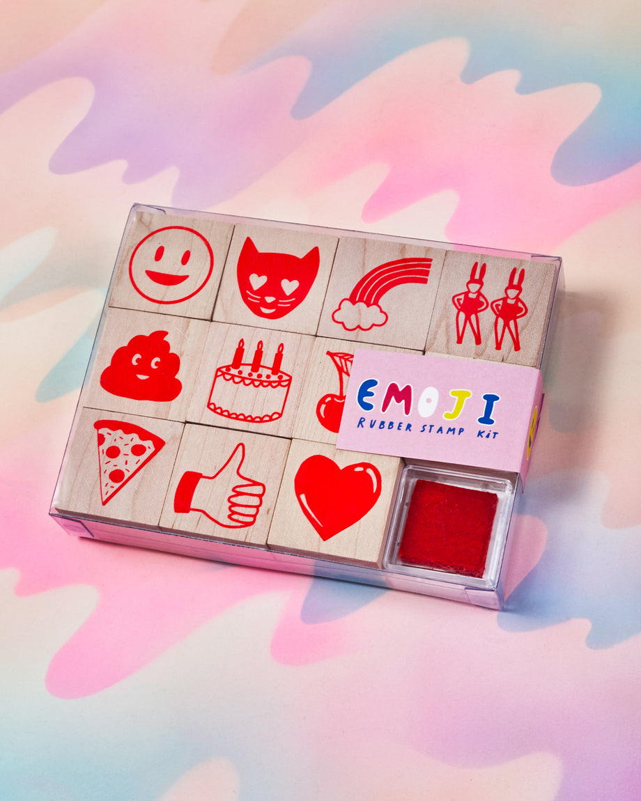 Emoji Rubber Stamp Kit - Yellow Owl Workshop