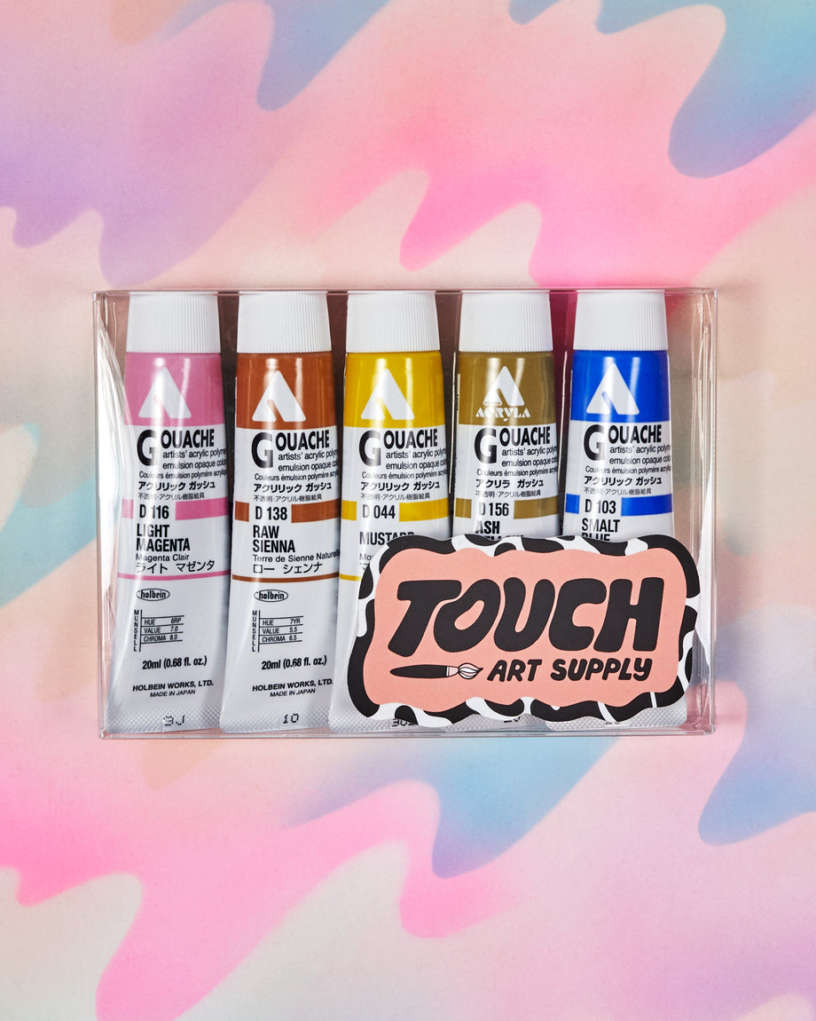 Touch Palette Acryla Gouache Set of 5 - Primary – Crush