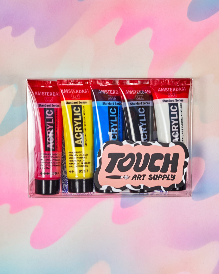 Touch Palette Acryla Gouache Set of 5 - Primary – Crush