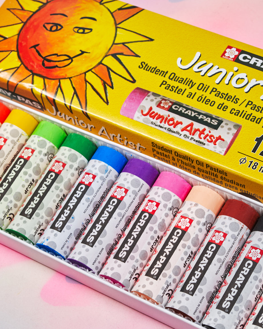 Chubbies - Cray-Pas Junior Artist Oil Pastels 12/Pkg - Sakura